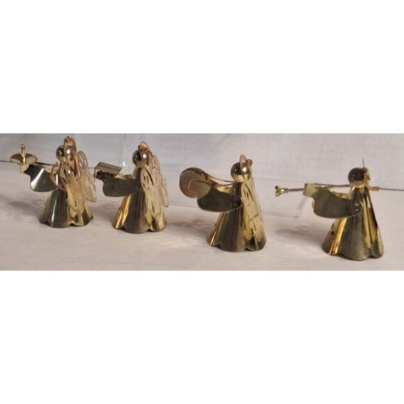 Elegance Gift Christmas collection brass angel band lot of 4 with box - Picture 5 of 7
